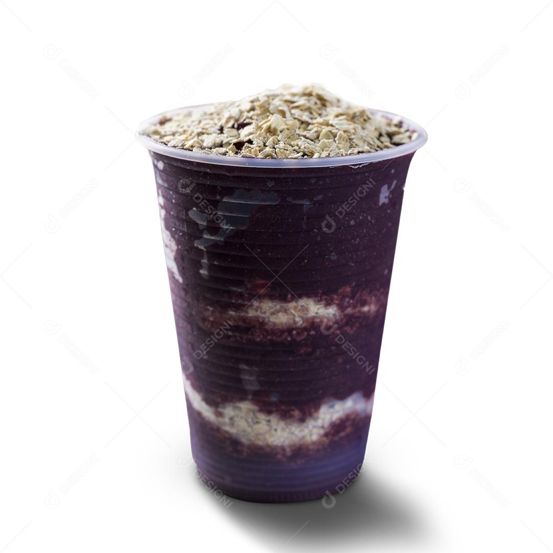 Copo Com Sorvete de Açaí e Aveia Imagem JPG