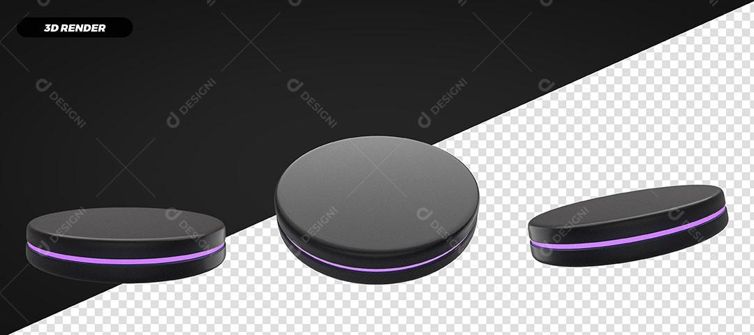 Pódios Elementos 3D Para Composição PSD