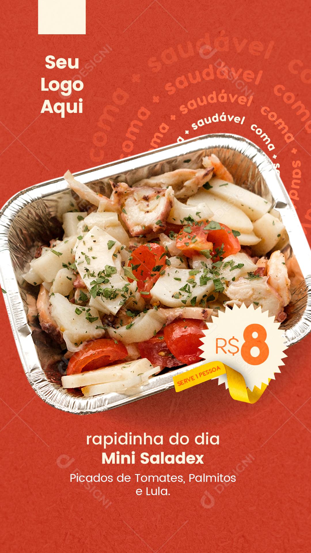 Restaurante Marmita do Dia Stories Social Media Editable PSD