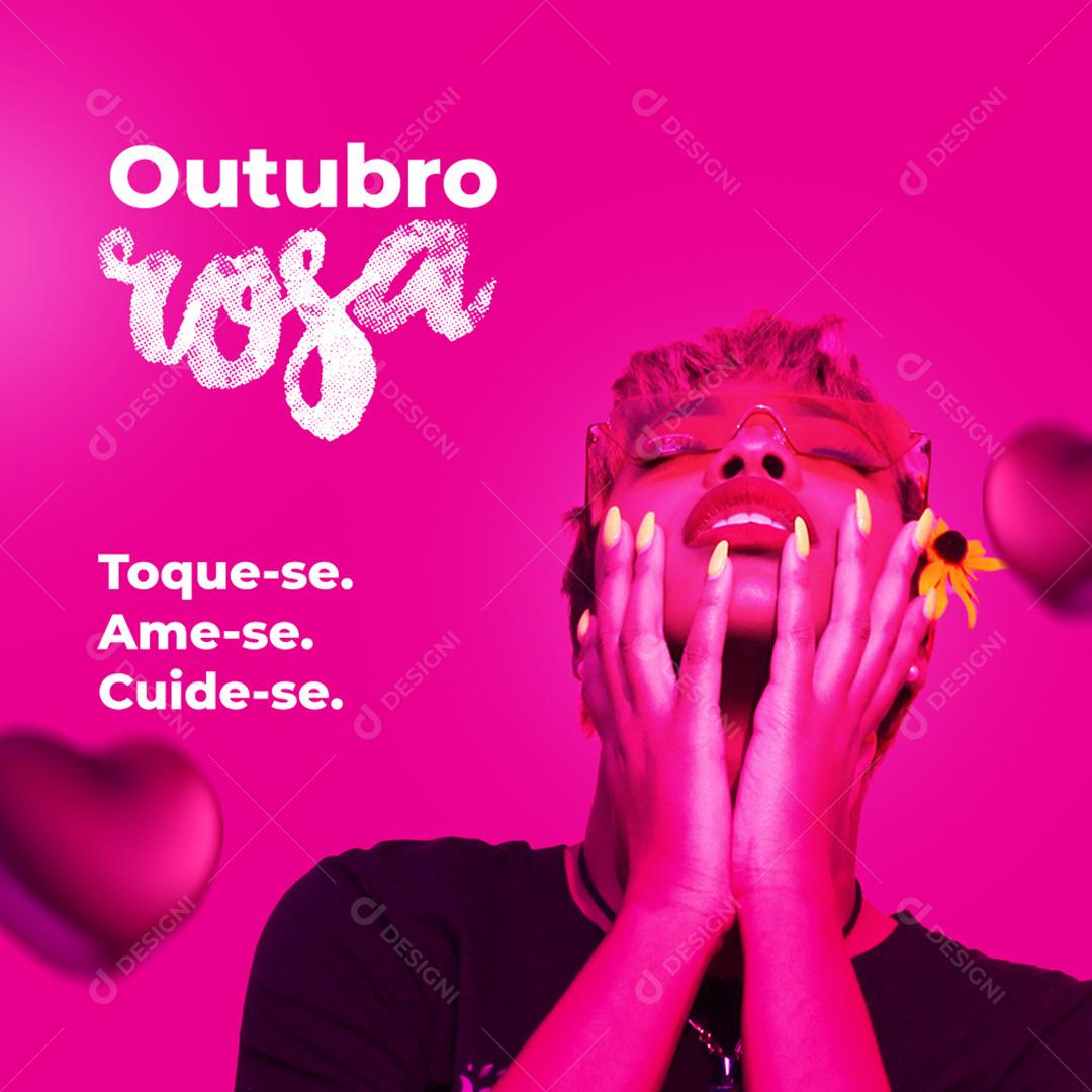 Outubro Rosa Social Media PSD Editável