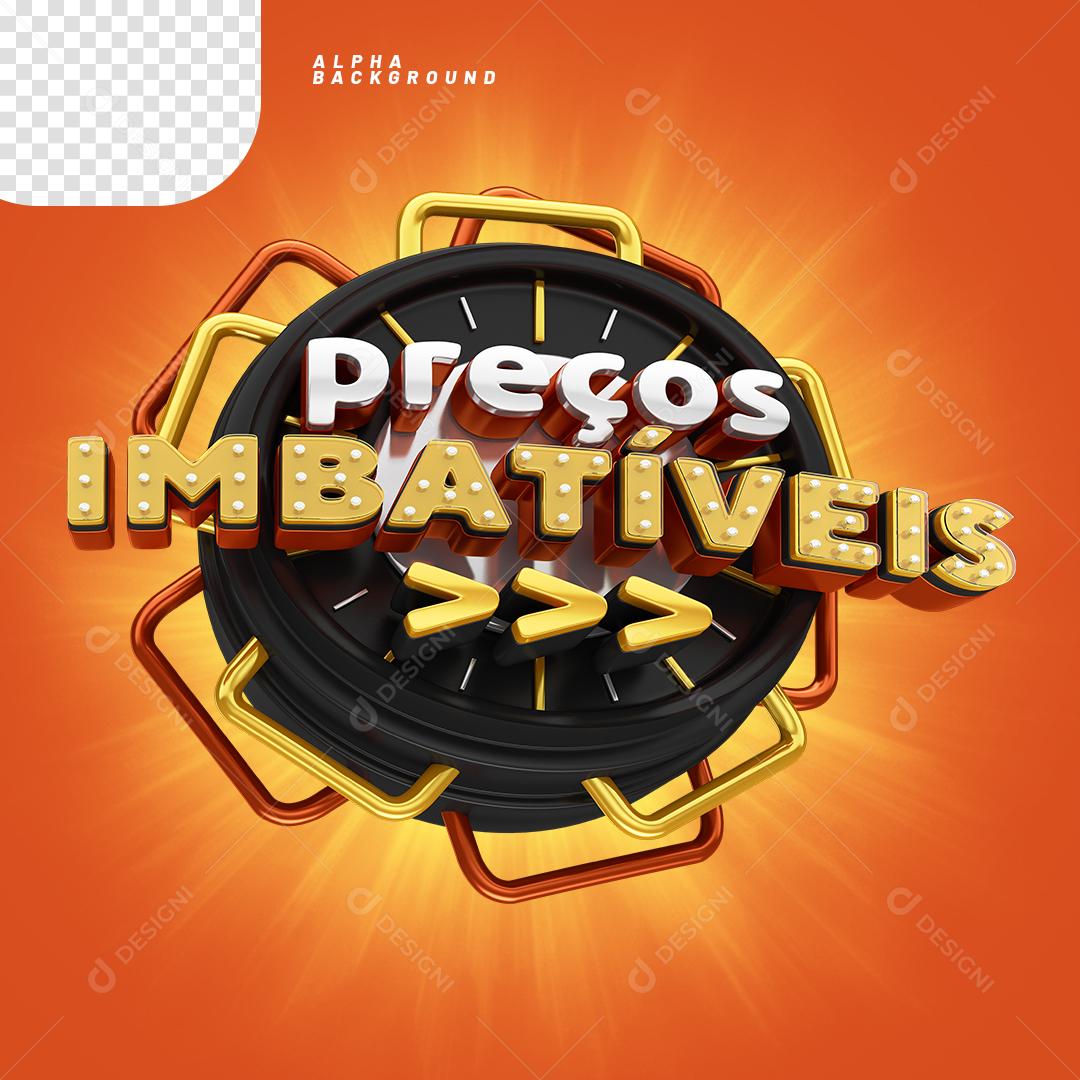Selo 3D Ofertas Imbatíveis PNG Transparente Sem Fundo