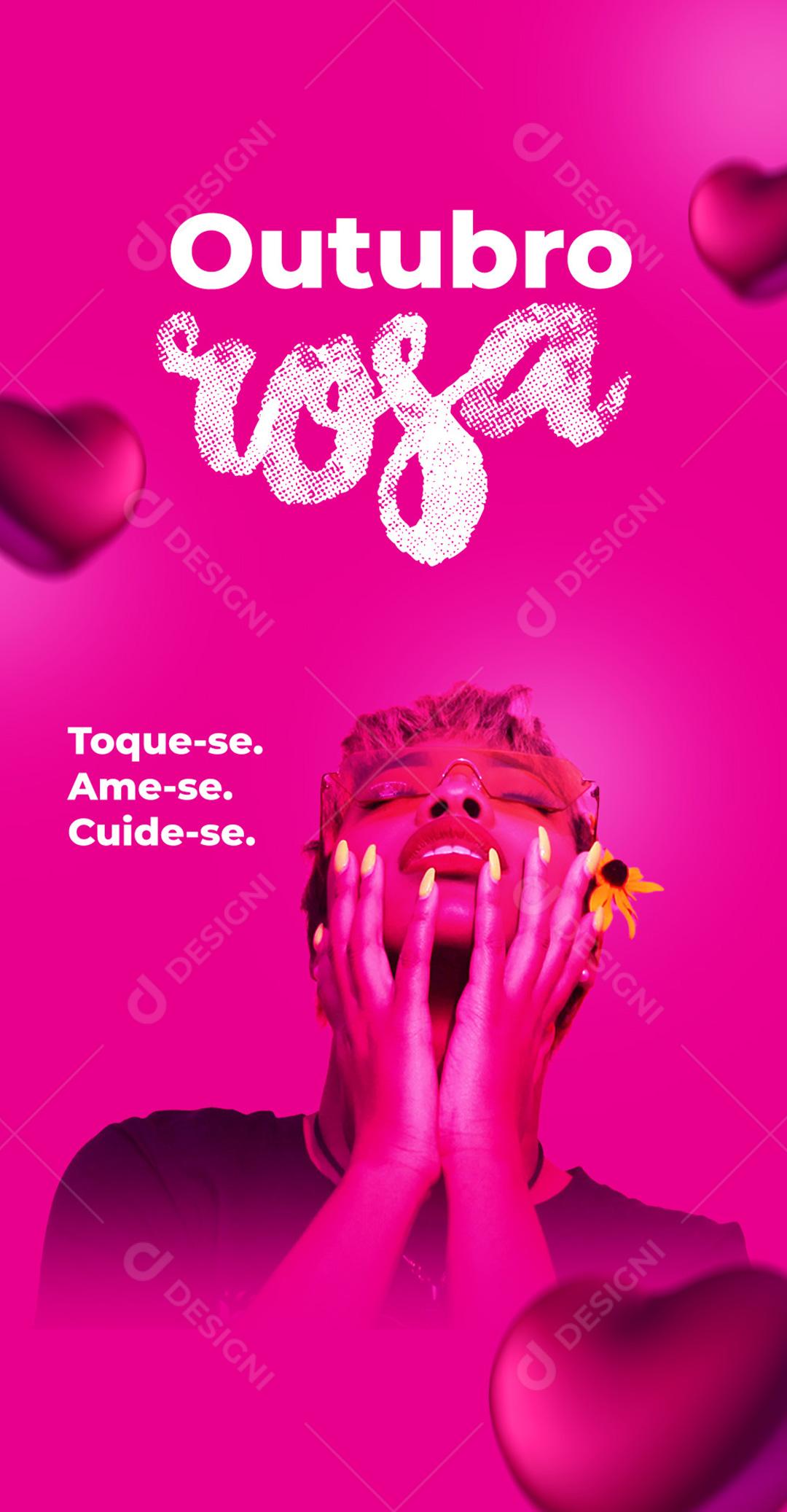 Outubro Rosa Social Media PSD Editável