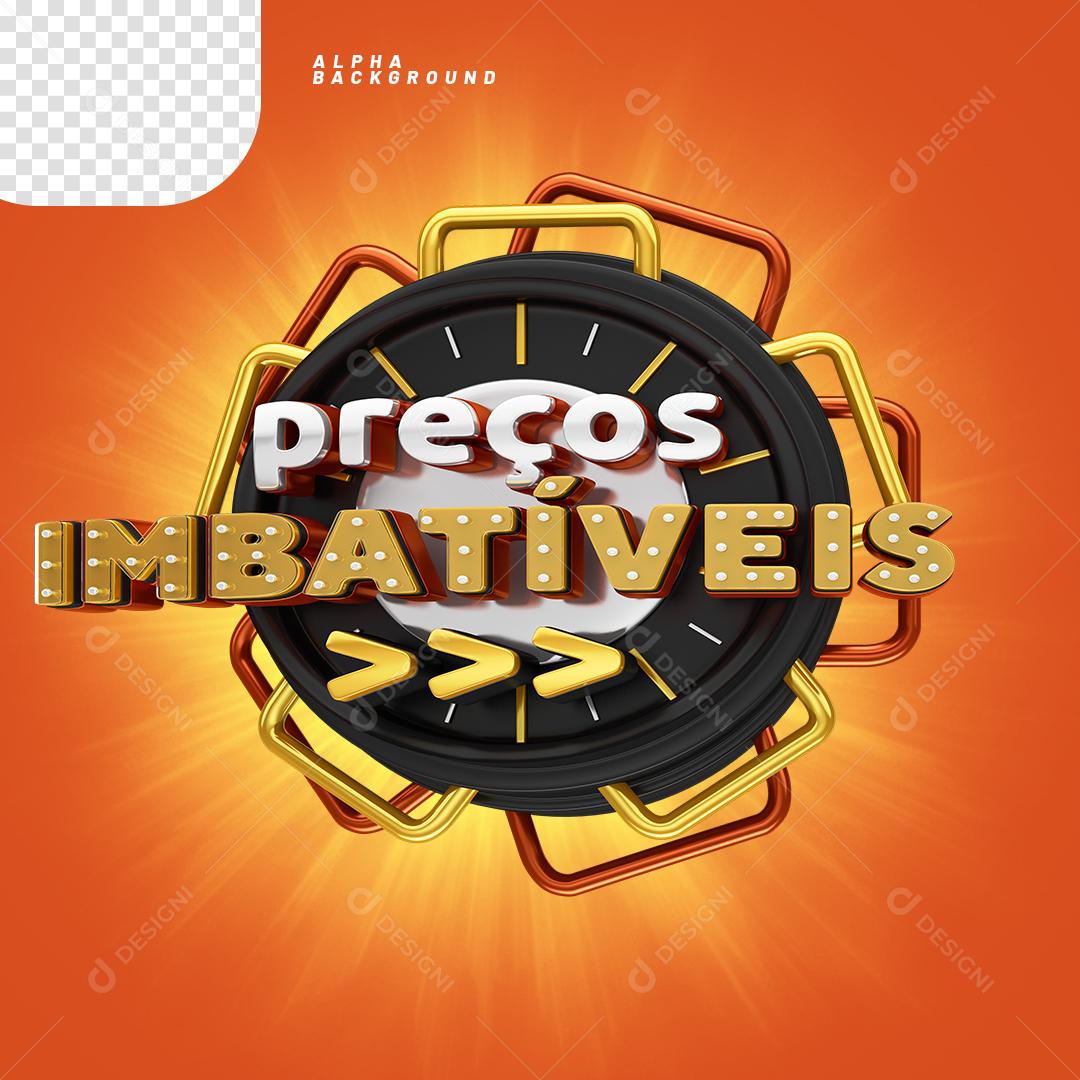 Selo 3D Ofertas Imbatíveis PNG Transparente Sem Fundo