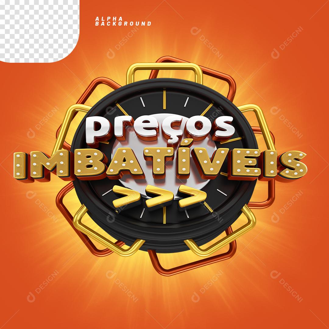 Selo 3D Ofertas Imbatíveis PNG Transparente Sem Fundo