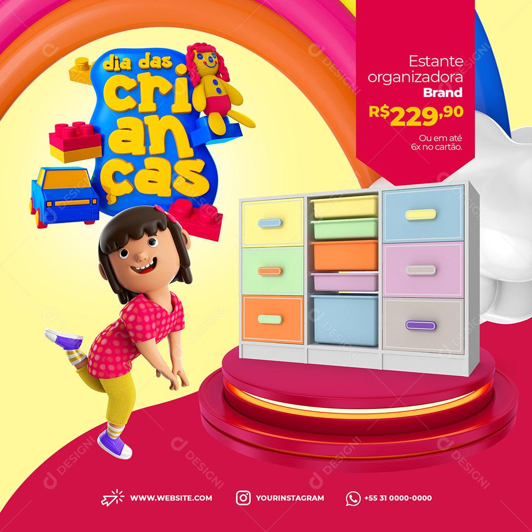 Dia Das Crianças 30% Desconto Social Media PSD Editável