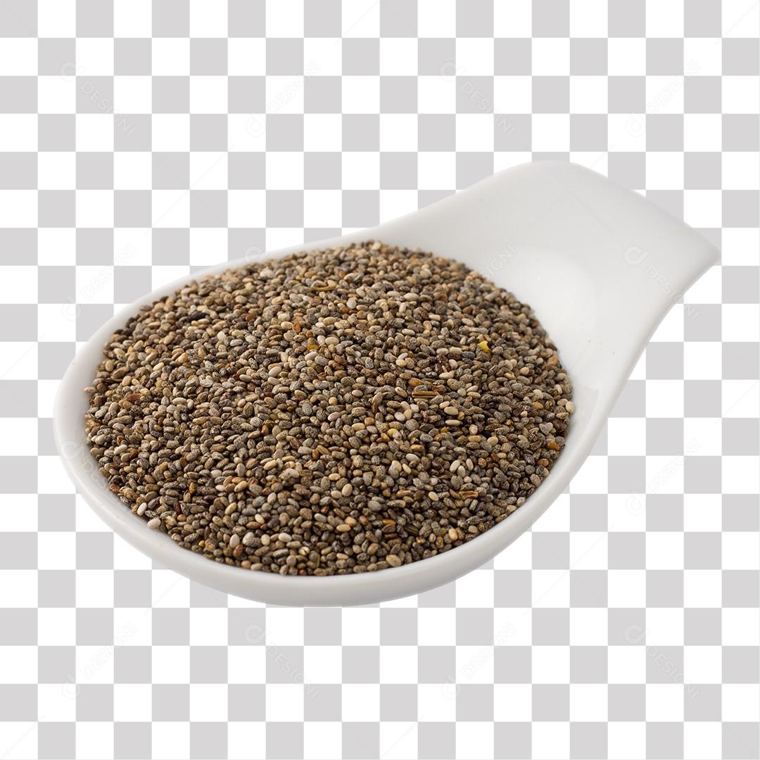 Colher de Chia Transparente Sem Fundo Sem Fundo