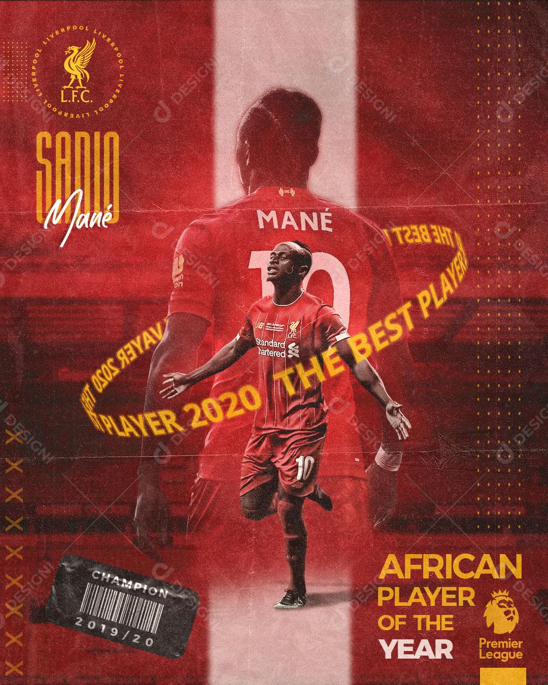 Flayer Jogadores Futebol Americano PSD Editável