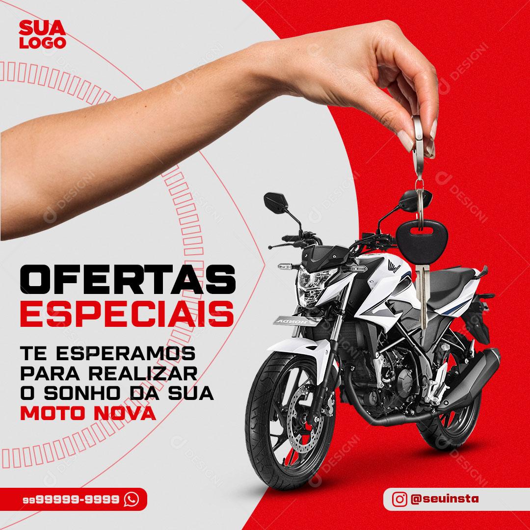 Post Feed Concessionária Ofertas Especiais Social Media PSD Editável