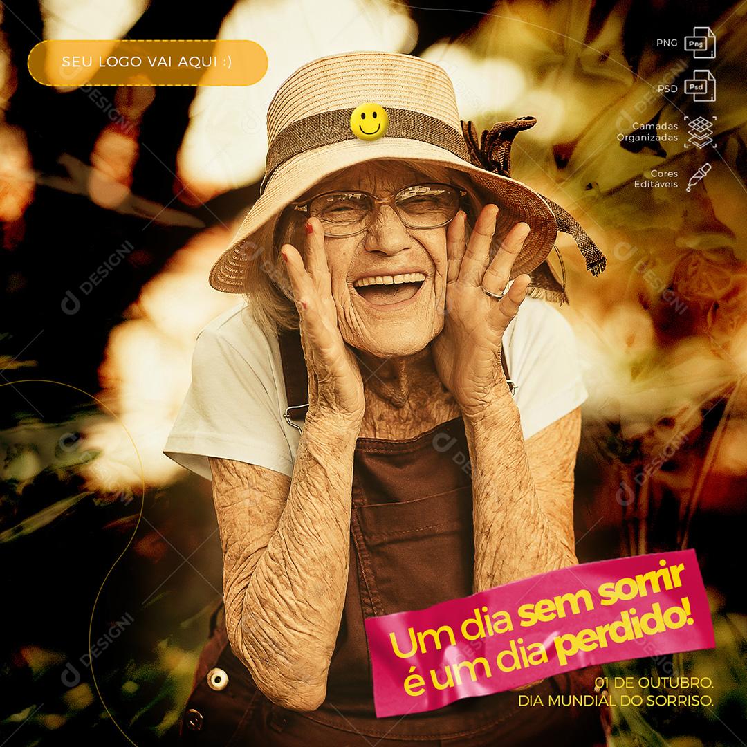 Dia Mundial do Sorriso Social Media PSD Editável