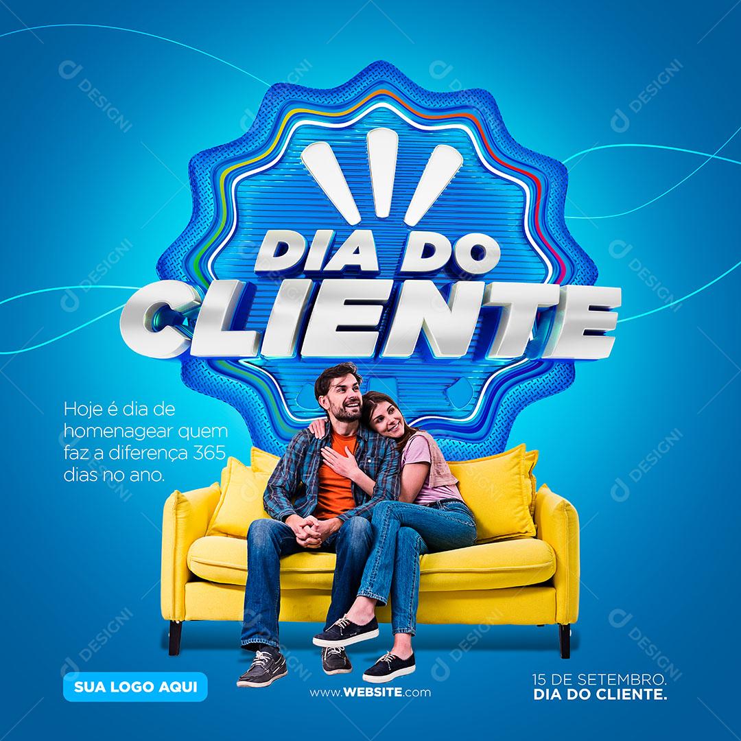 Post Feed Semana do Cliente 15 de Setembro Social Media PSD Editável