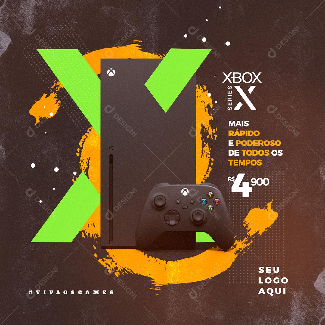 X Box Series Social Media PSD Editável