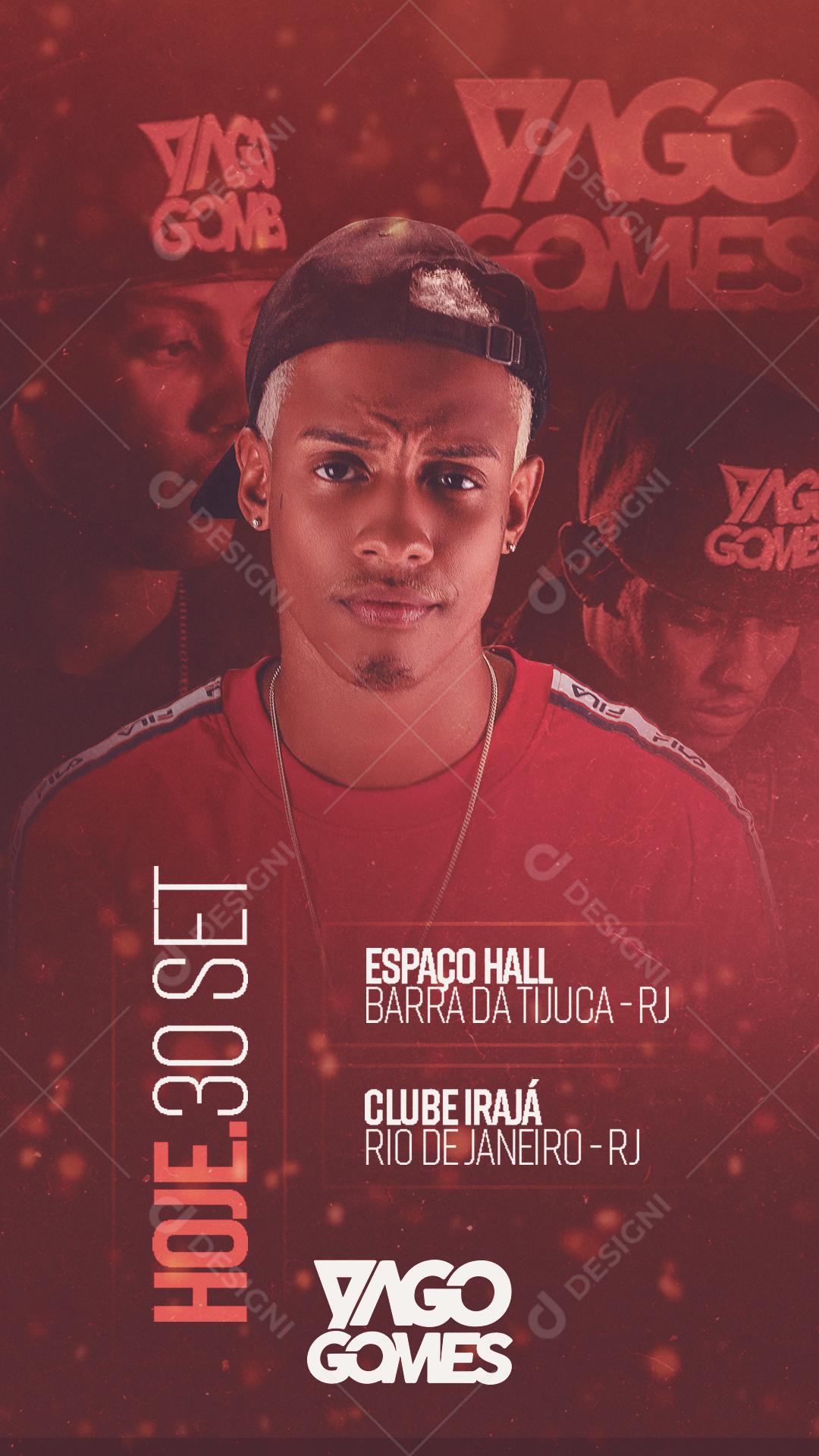 Flyer Agenda Yago Gomes Social Media PSD Editável