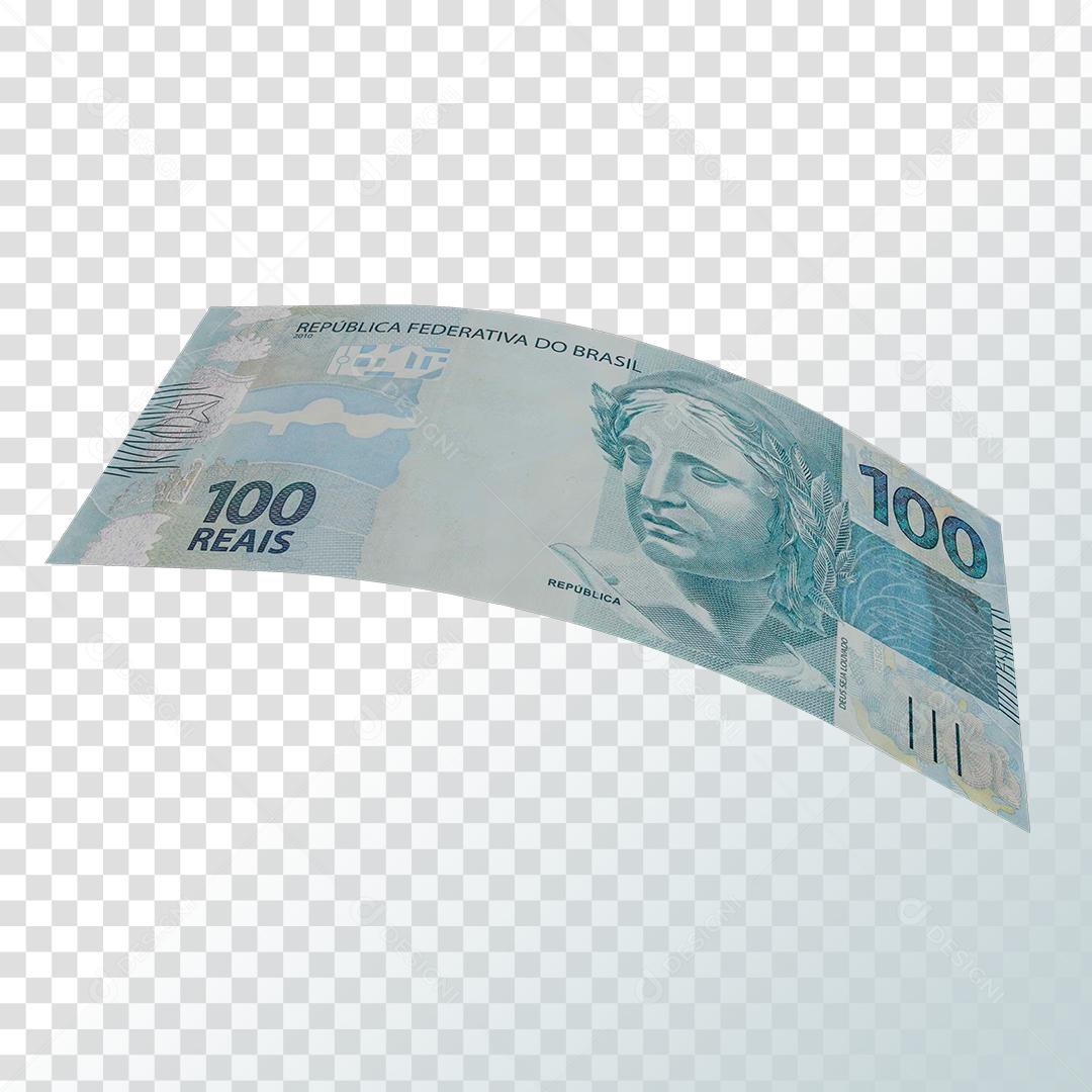 100 Reais Money 3D Element PNG Transparent No Background