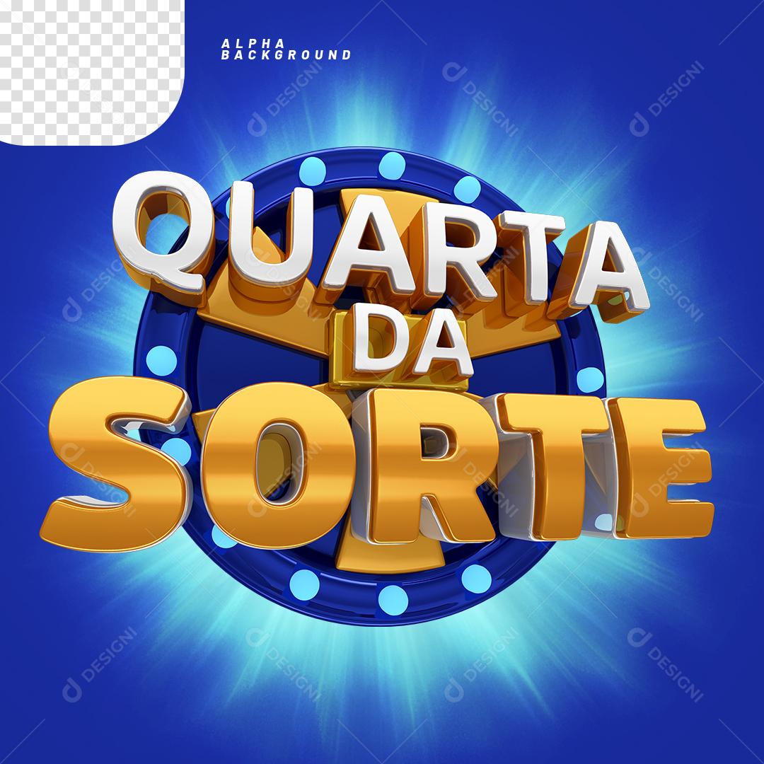 Quarta da Sorte Elemento 3D PNG Transparente Sem Fundo