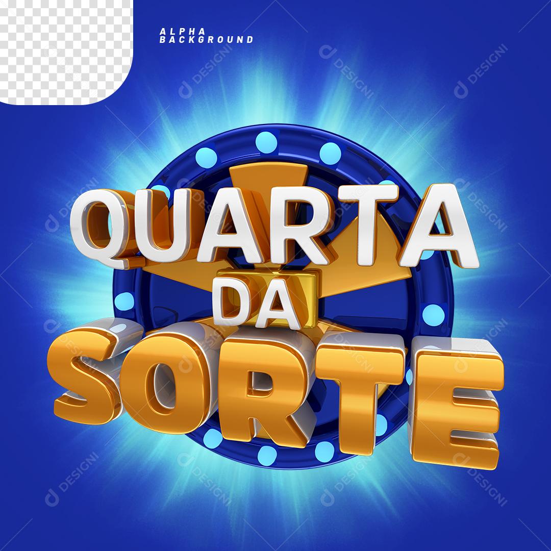 Quarta da Sorte Elemento 3D PNG Transparente Sem Fundo