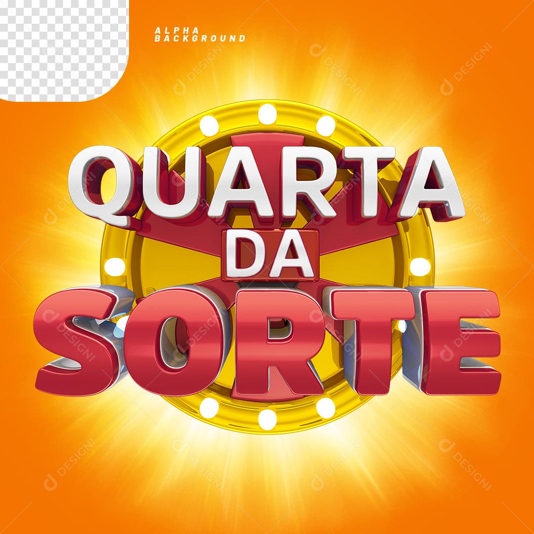 Quarta da Sorte Elemento 3D PNG Transparente Sem Fundo
