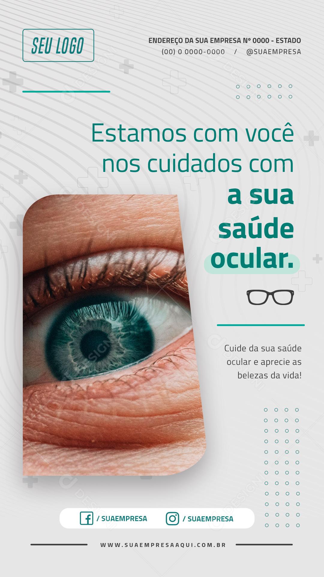 Estamos Com Você Nos Cuidados Com A Sua Saúde Social Media PSD Editável