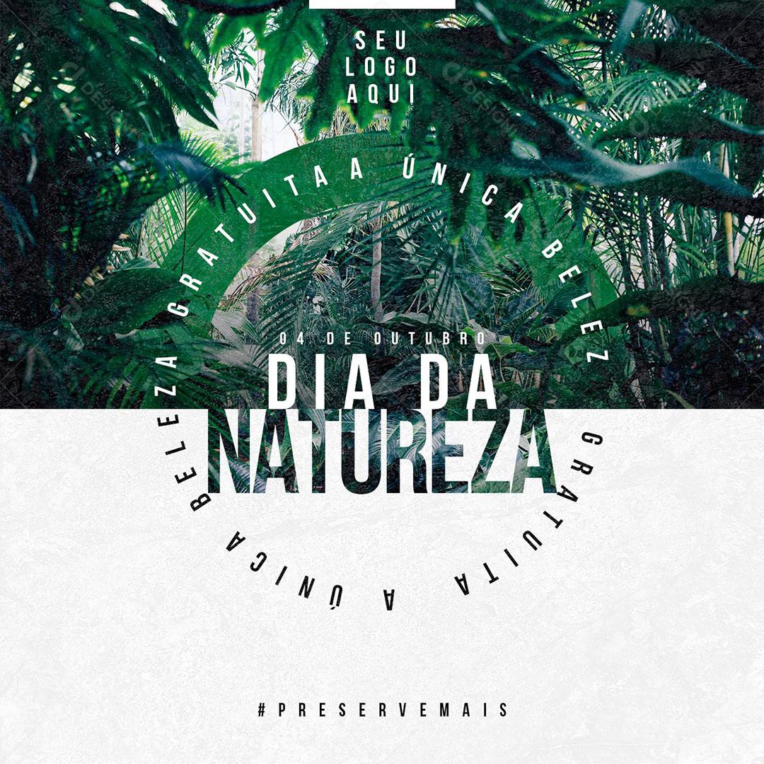 Post Feed Data Comemorativa Dia da Natureza Social Media PSD Editável