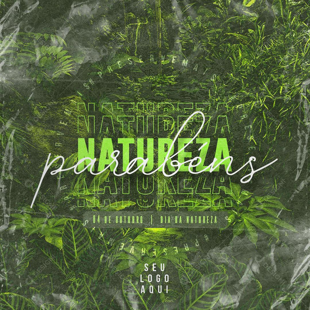 Post Feed Data Comemorativa Dia da Natureza Social Media PSD Editável