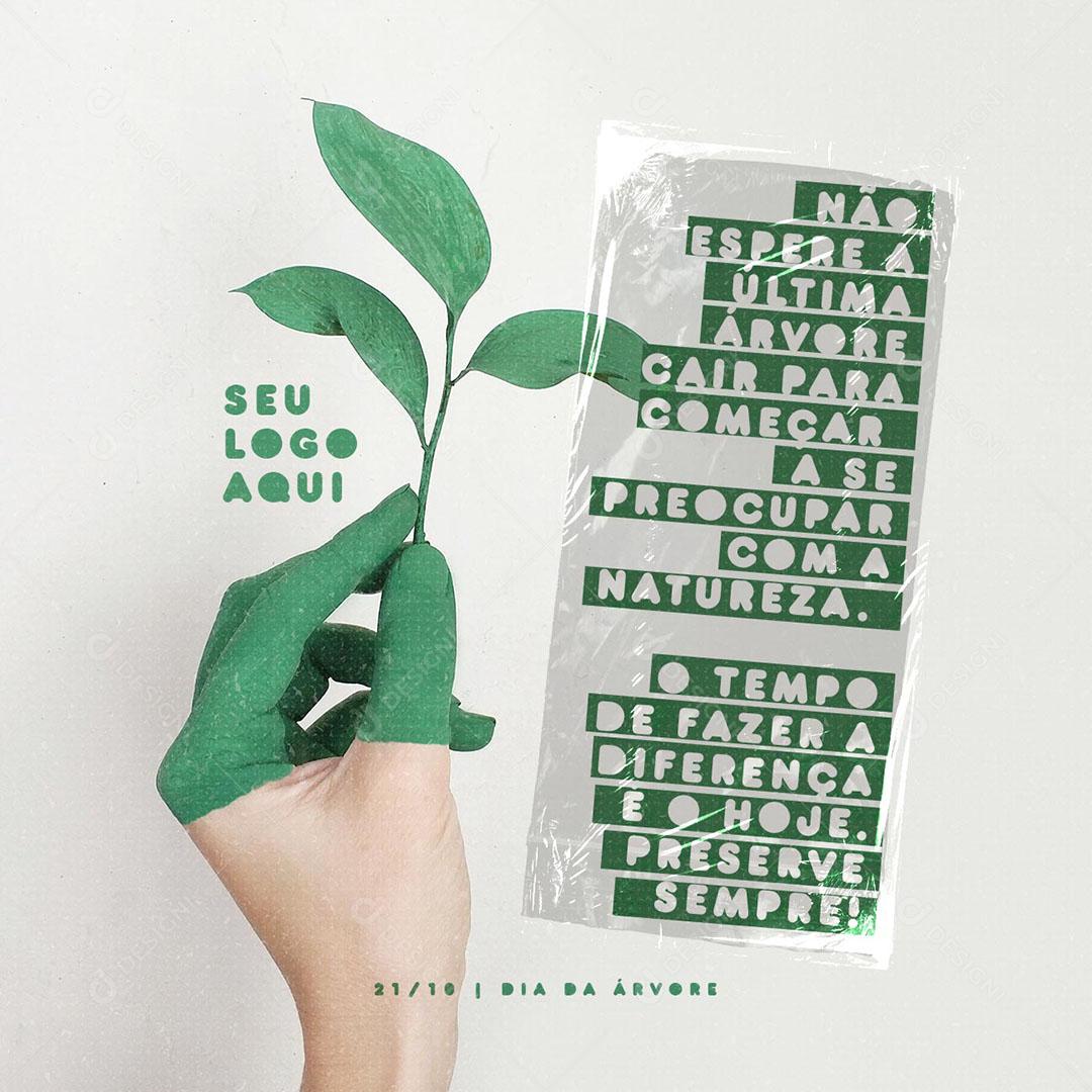 Post Feed Data Comemorativa Dia da Árvore Social Media PSD Editável