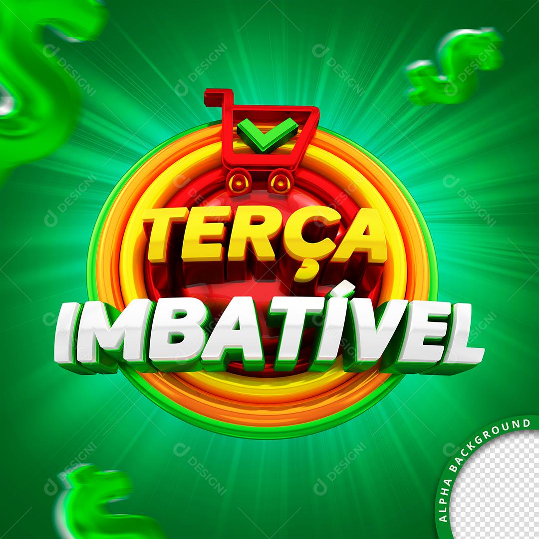 Terça Imbatível Selo 3D Para Composição PSD Editável