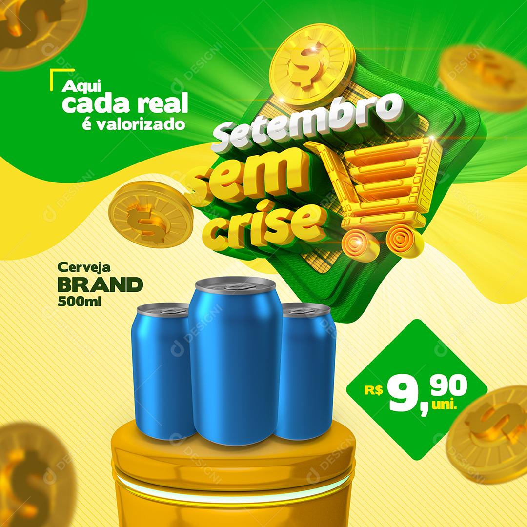 Setembro Sem Crise Social Media PSD Editável