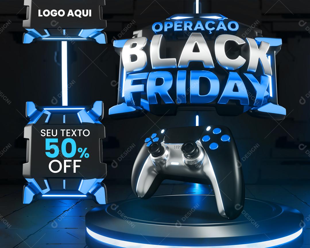 Post Feed Store Operation Black Friday Electronics Control Gamer Social Media Editable PSD