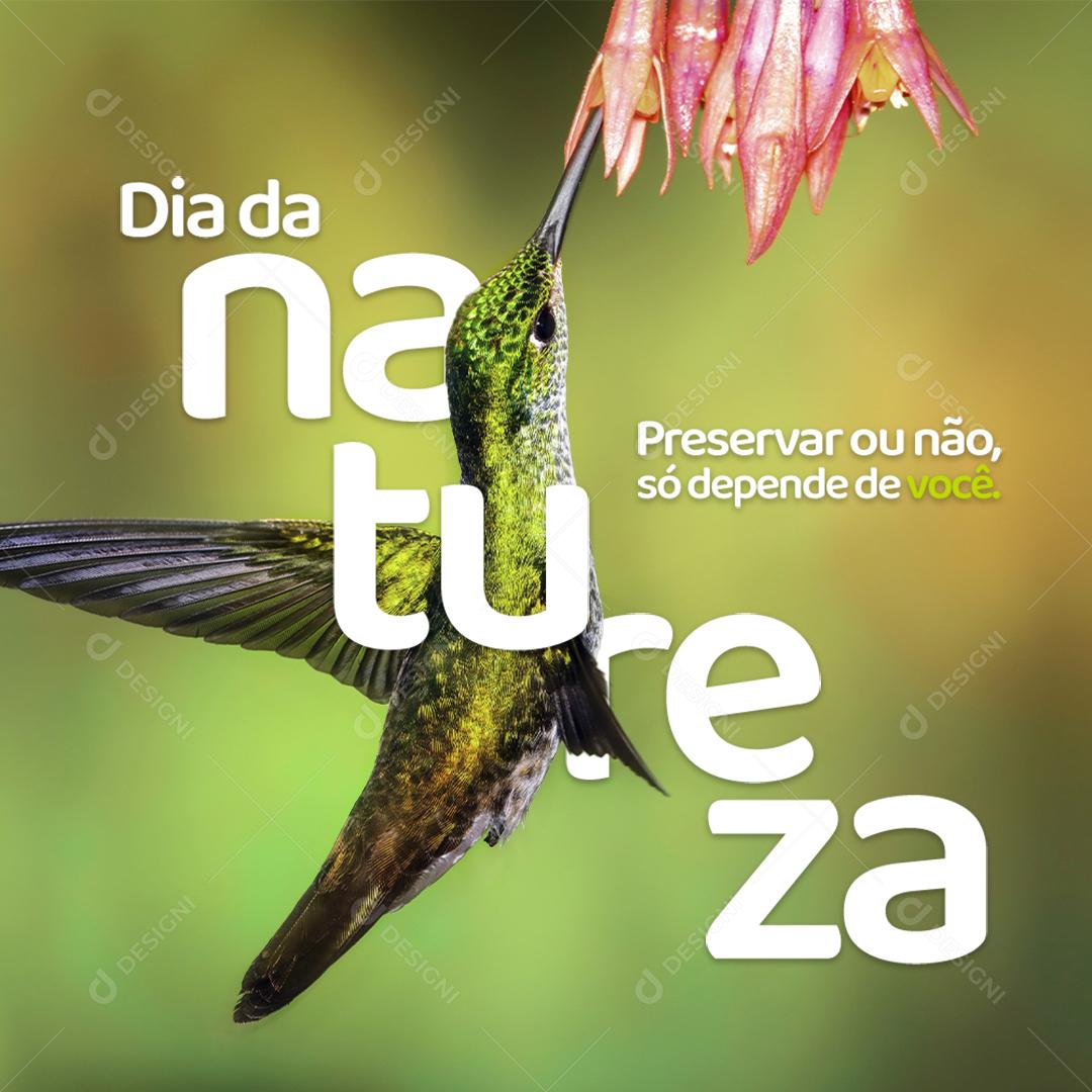 Dia Da Natureza Preservar Social Media PSD Editável