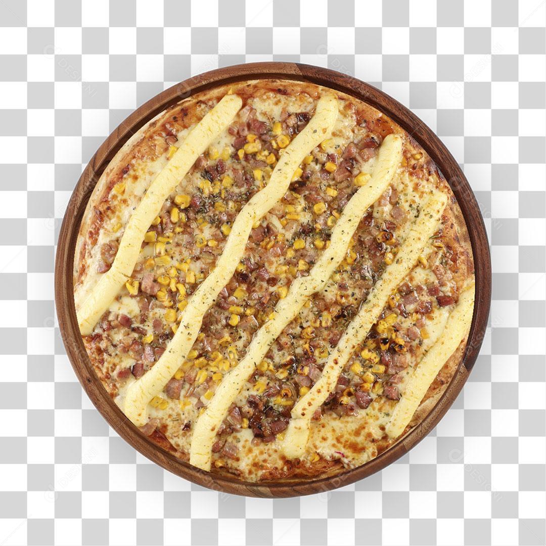 Pizza Catupiry PNG Transparente