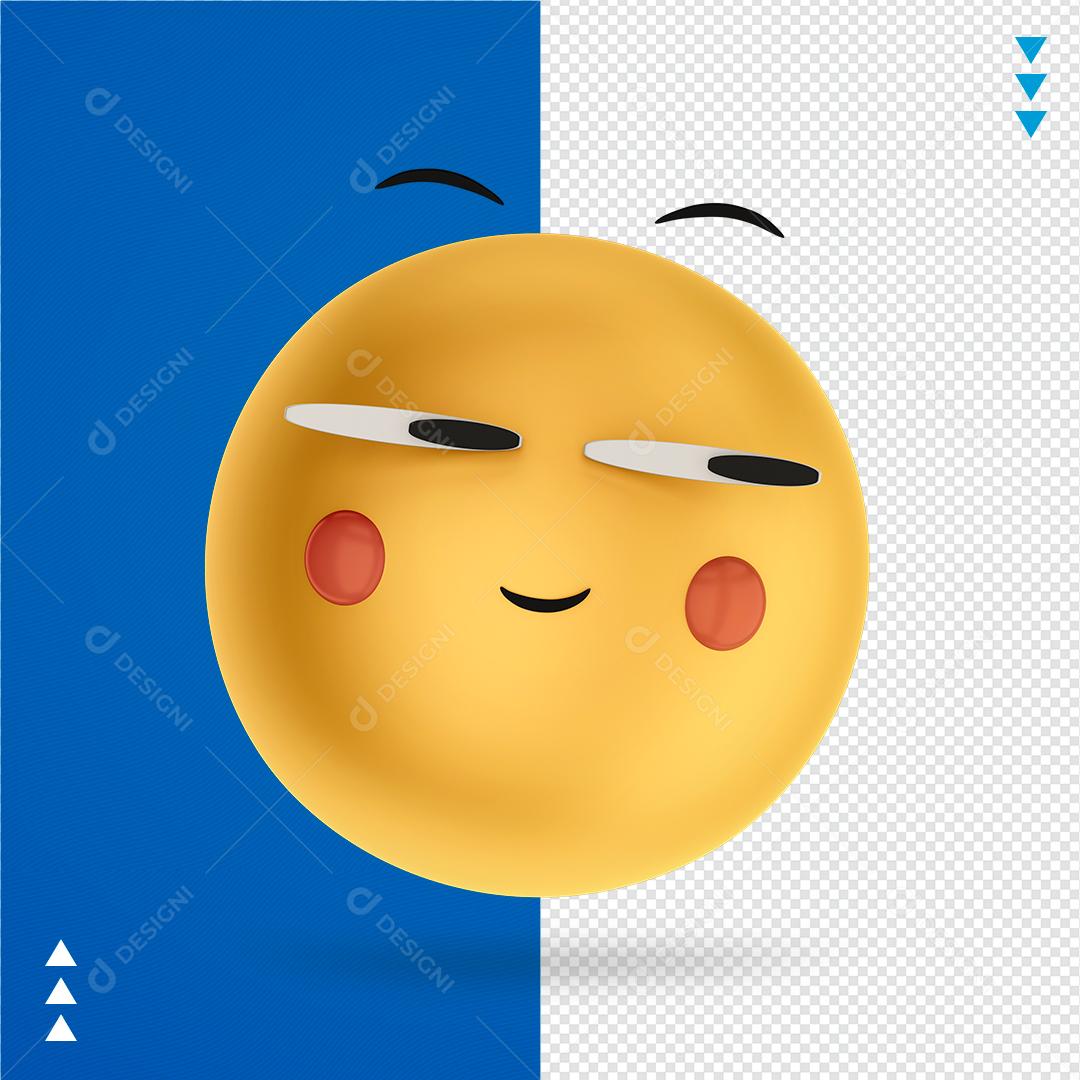 Elemento Emoji Cartoon para Composição PNG Transparente Sem Fundo