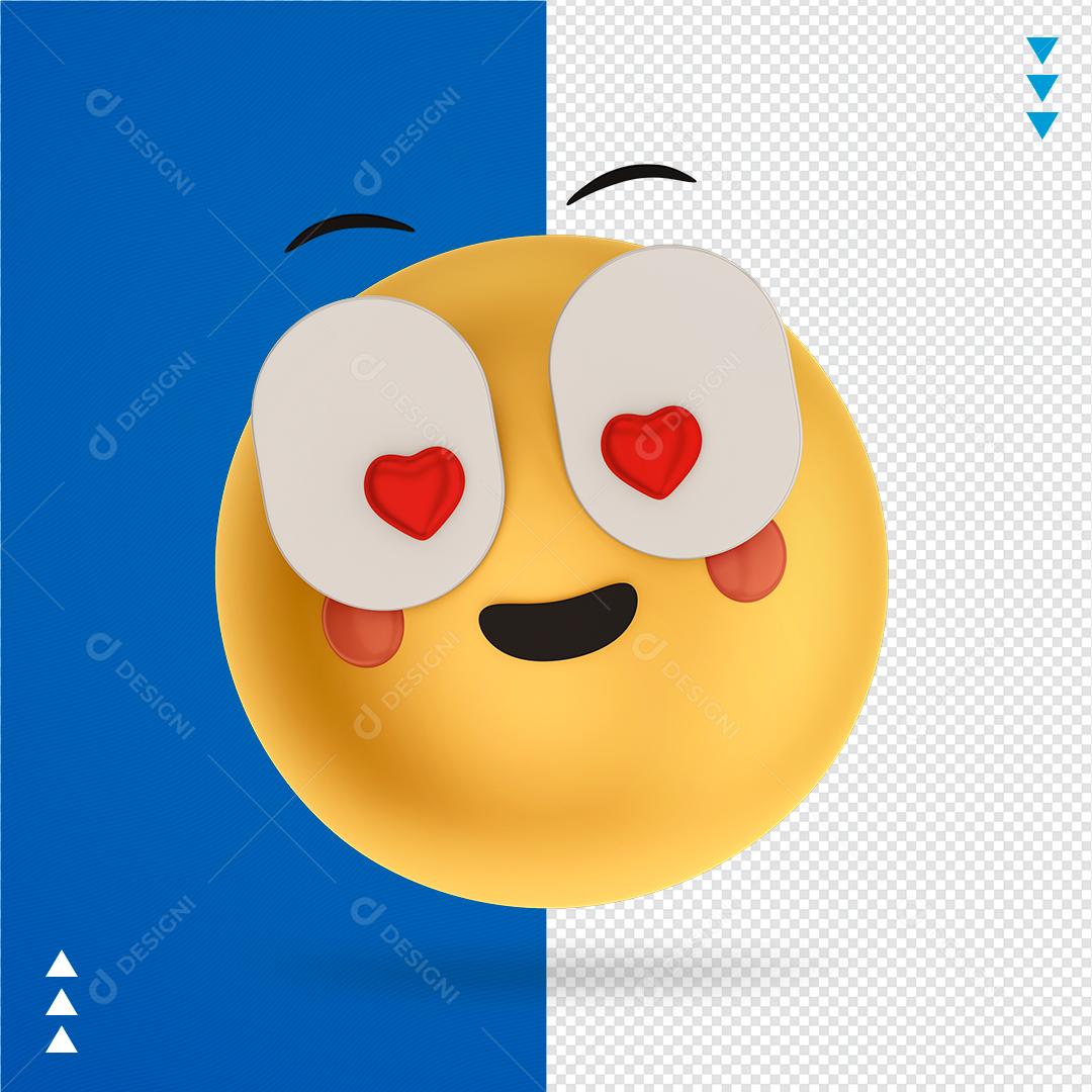 Elemento Emoji Cartoon para Composição PNG Transparente Sem Fundo