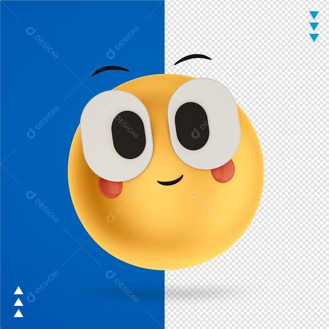 Elemento Emoji Cartoon para Composição PNG Transparente Sem Fundo