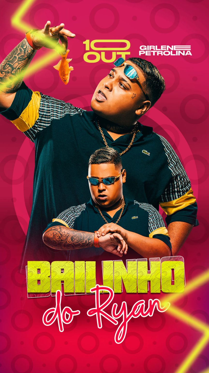 Flyer Story Artista Bailinho do Ryan Social Media PSD Editável