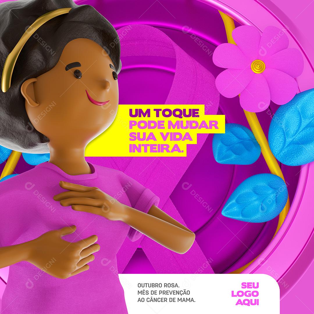 Outubro Rosa Social Media PSD Editável