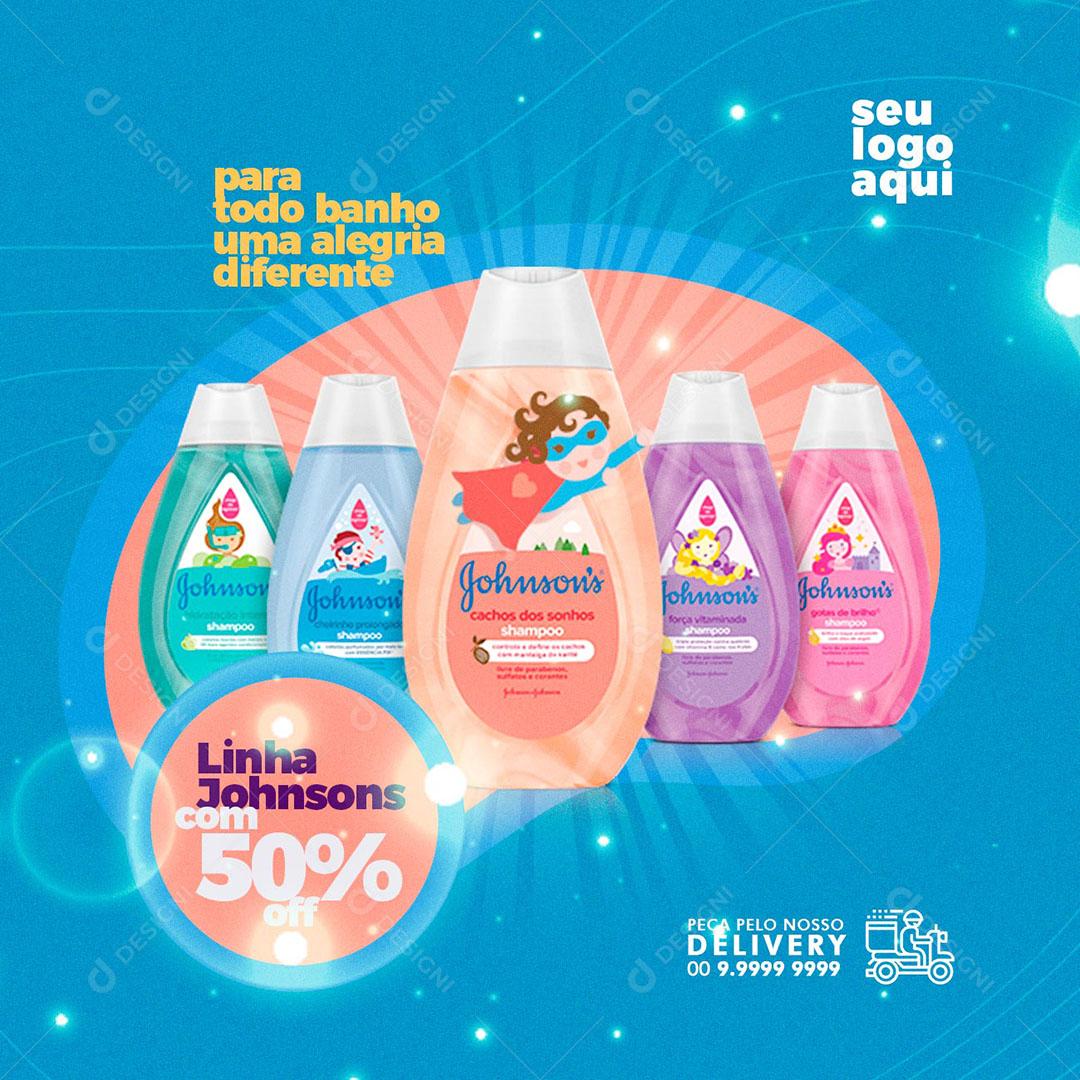 Post Feed Para Todo Banho Uma Alegria Social Media PSD Editável