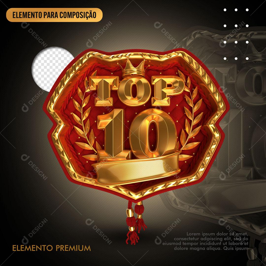 Top 10 Coat of Arms 3D Stamp For Compositing PSD