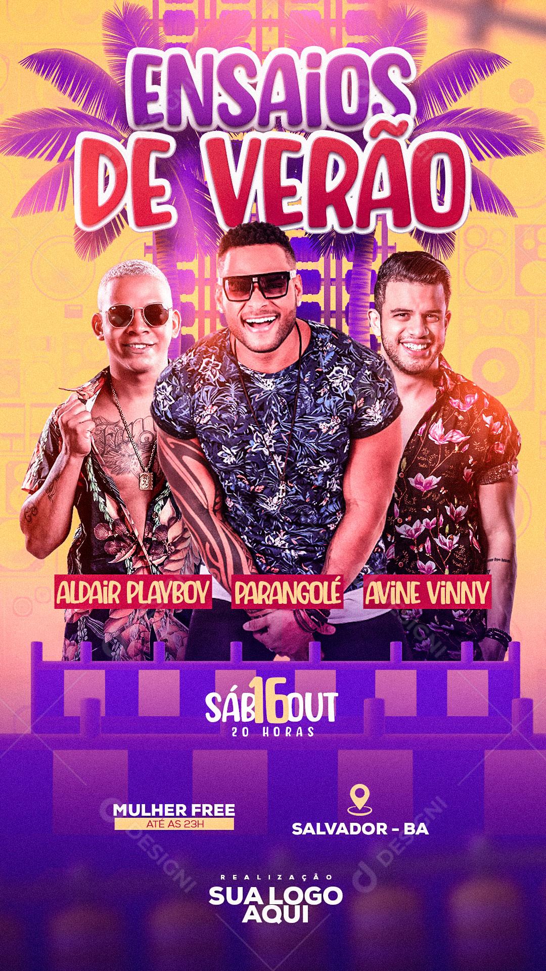 Feed Flayer Ensaios De Verão Social Media PSD Editável