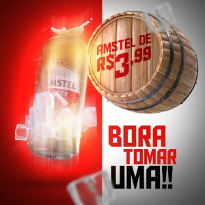 Amstel Bora Tomar Uma Social Media PSD Editável