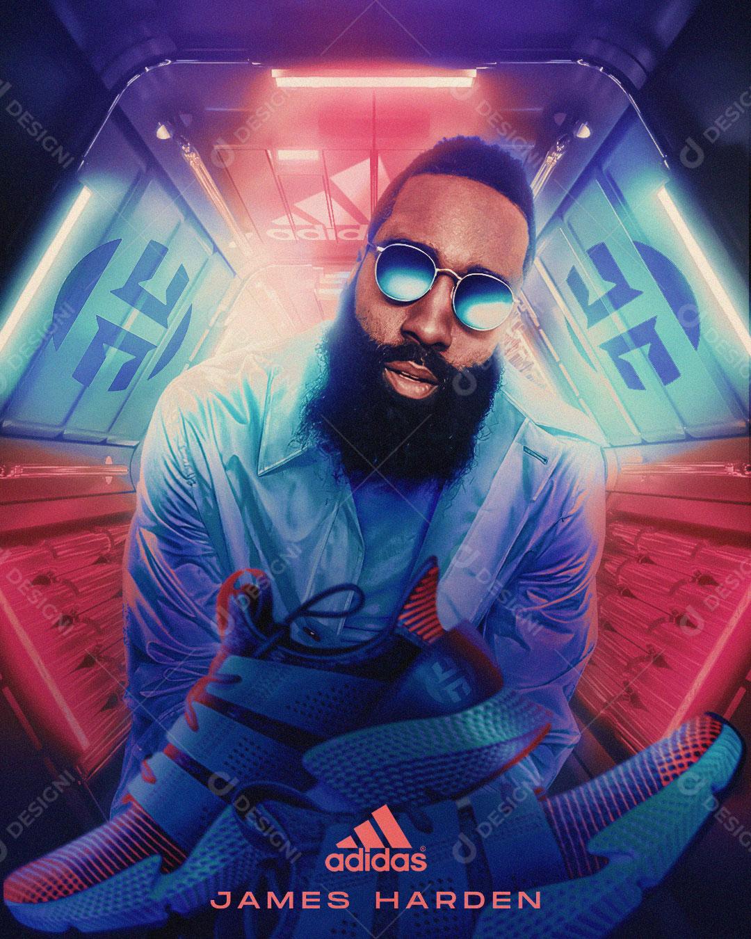 Feed Flayer James Harden Social Media PSD Editável