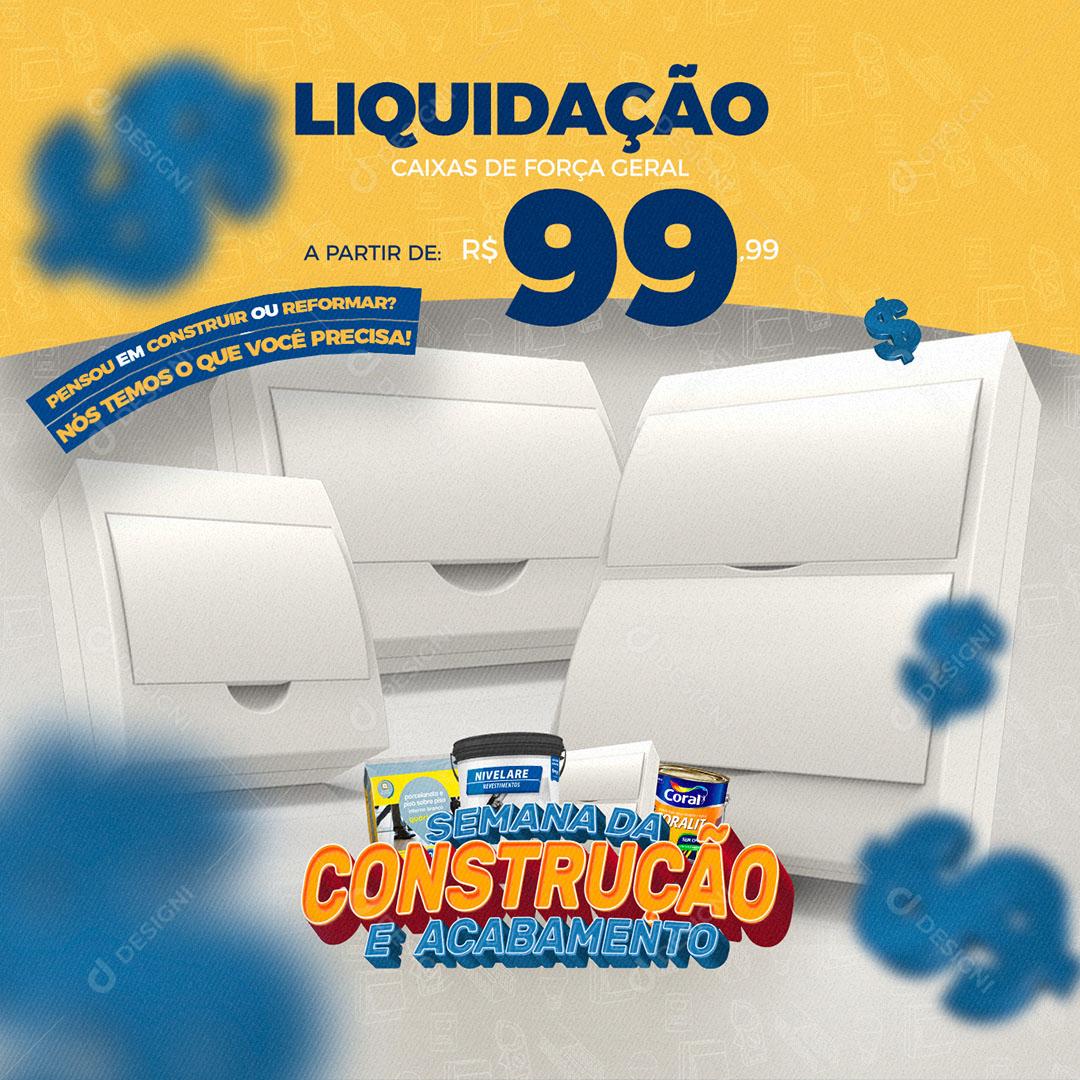 Post Feed Construtora Semana da Construção e Acabamento Produtos Social Media PSD
