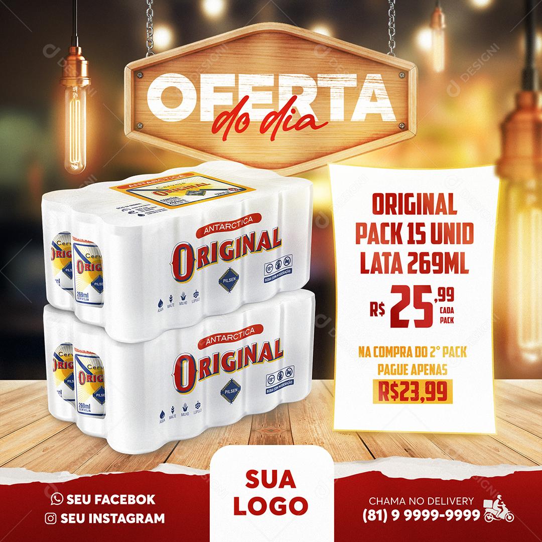 Post Feed Distribuidora Oferta do Dia Original Pack Social Media PSD Editável