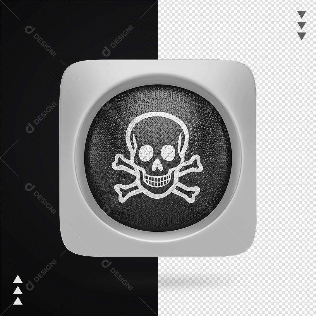 Ícone Perigo Elemento Para Composição PNG