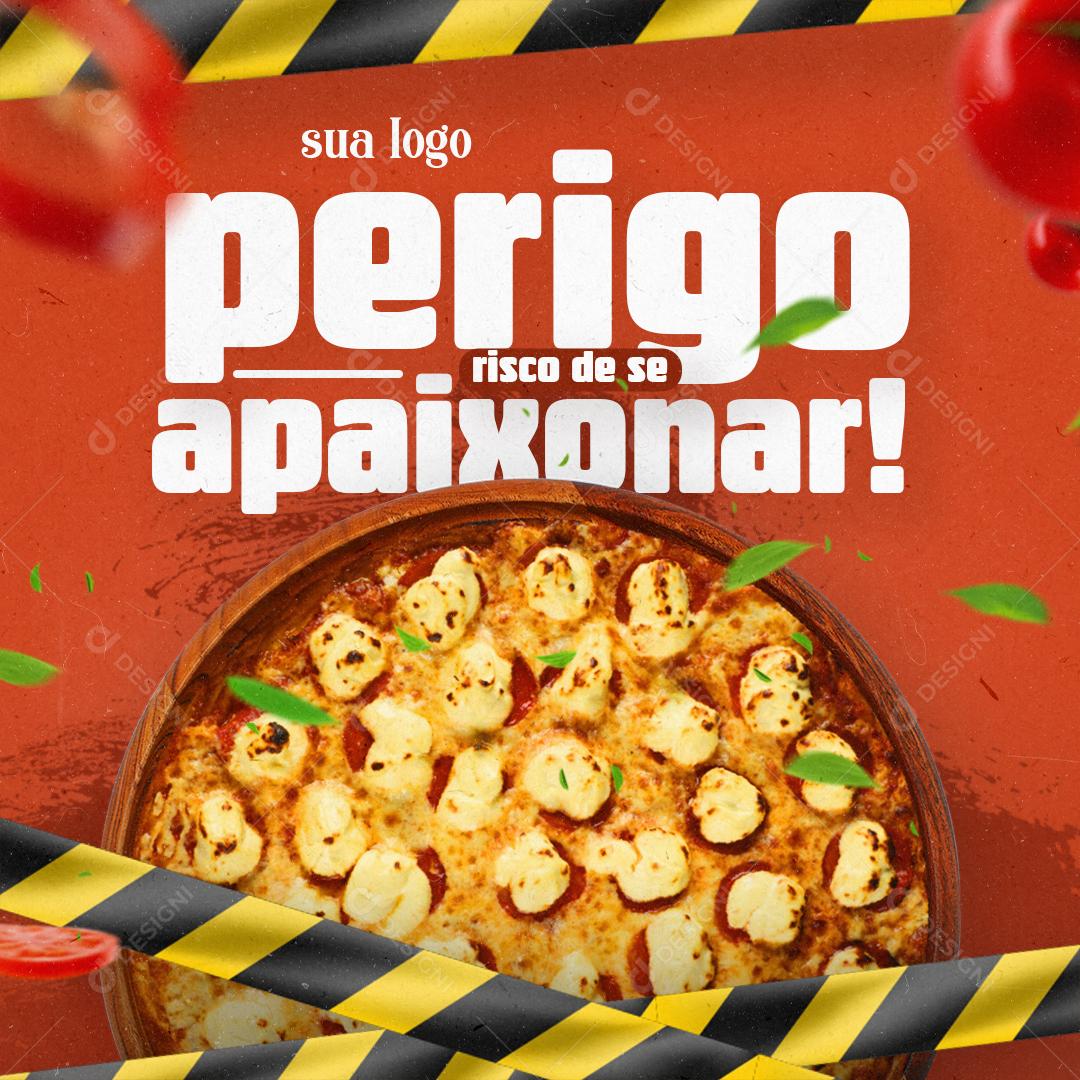 Perigo Risco De Se Apaixonar Social Media PSD Editável