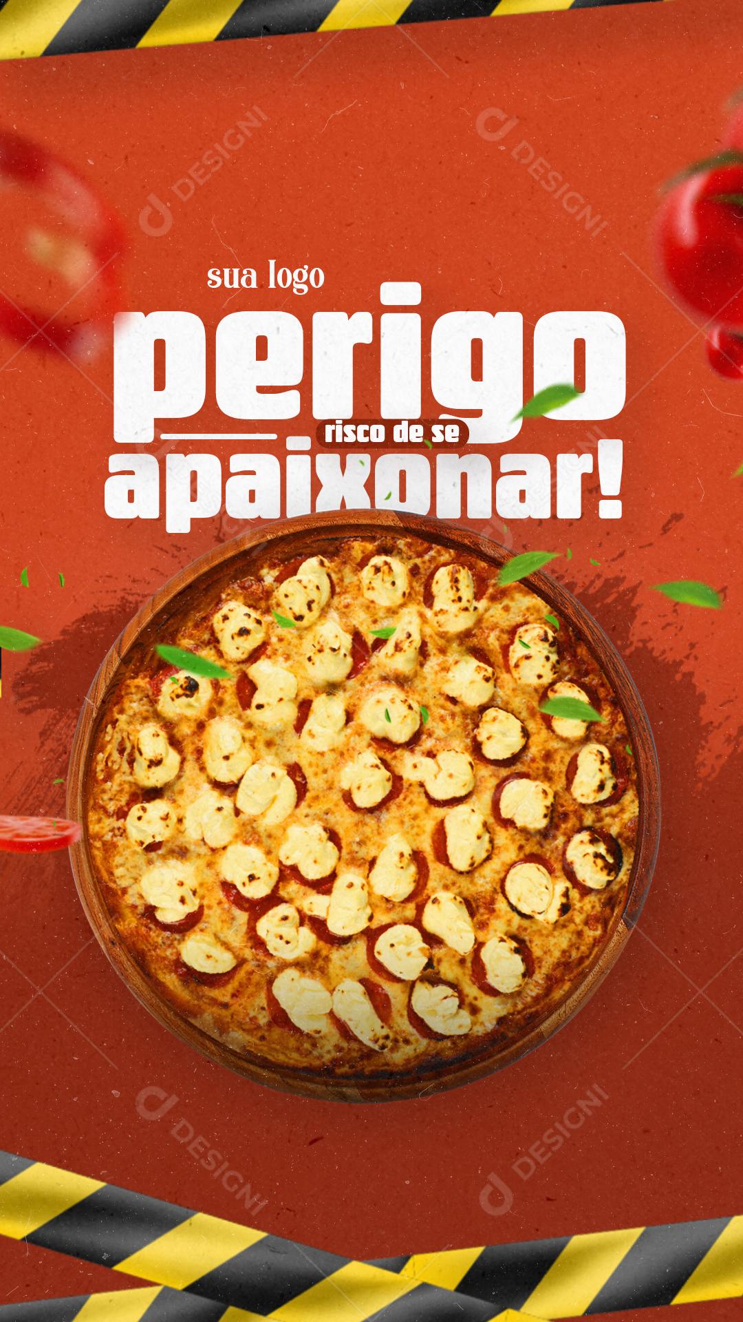 Story Perigo Risco De Se Apaixonar Social Media PSD Editável