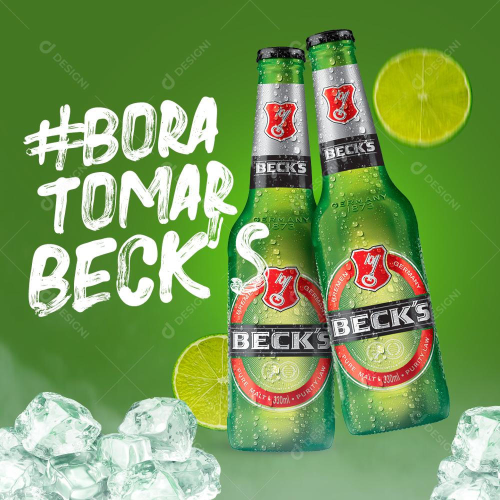 Bora Tomar Beck´s Social Media PSD Editável