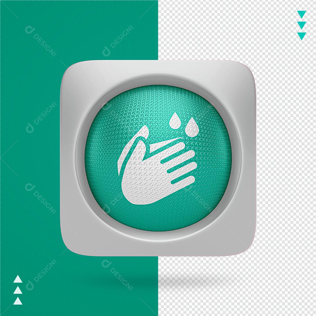 Ícone Lave as Mãos Elemento Para Composição PNG Transparente
