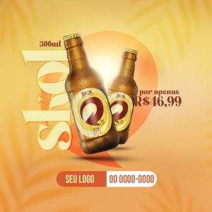 Skol Por Apenas R$ Social Media PSD Editável