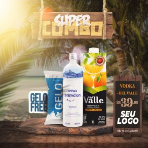 Super Combo Vodka Social Media PSD Editável