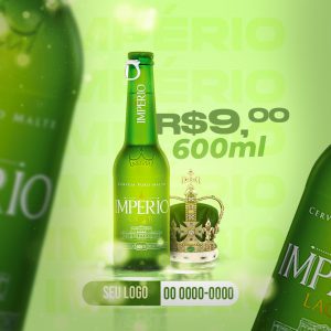 Garrafa Império 600ml Social Media PSD Editável