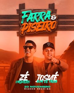 Feed Flayer Farra E Piseiro Zé Vaqueiro E Josué Social Media PSD Editável